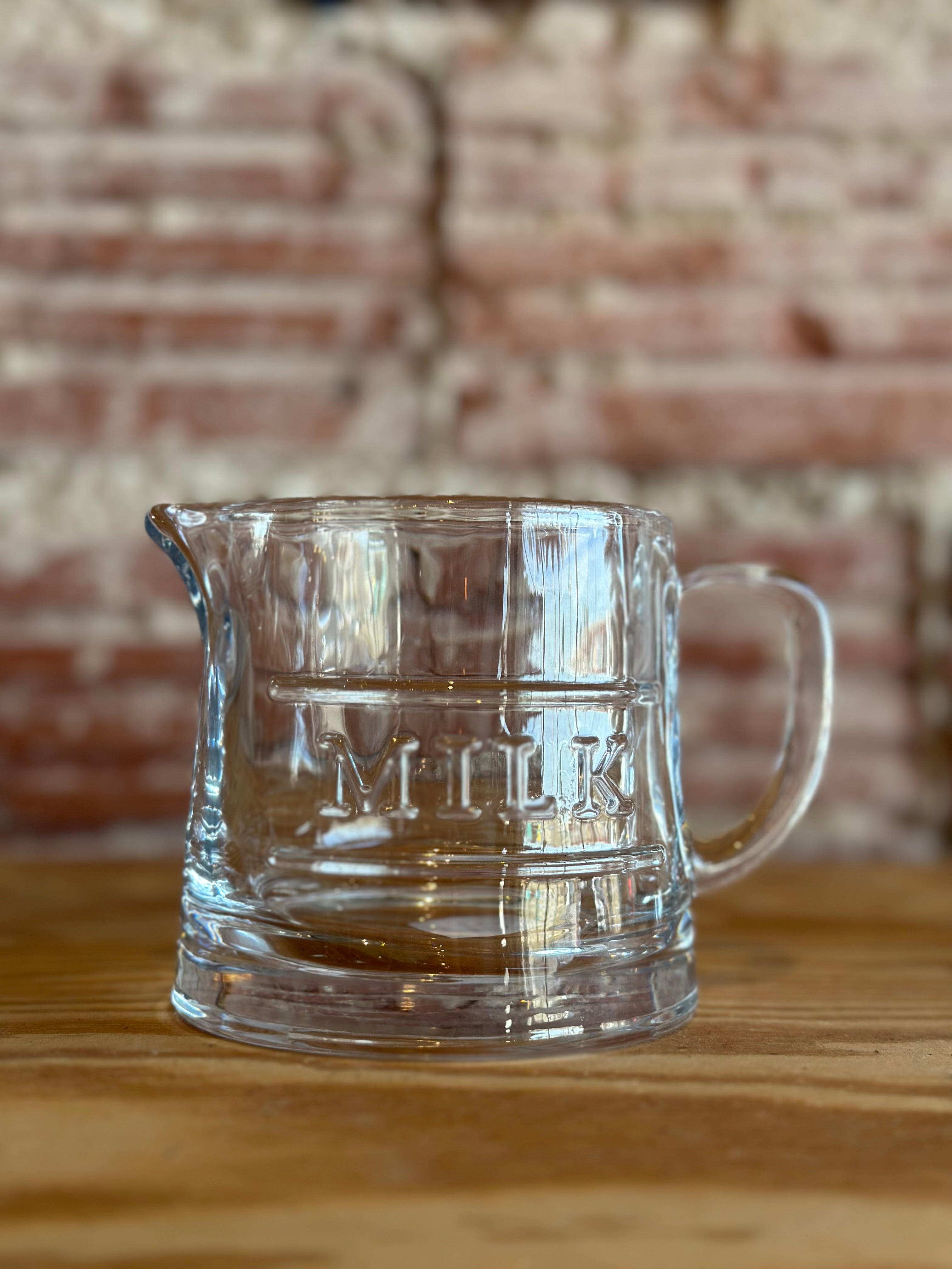 Glass Milk Pitcher